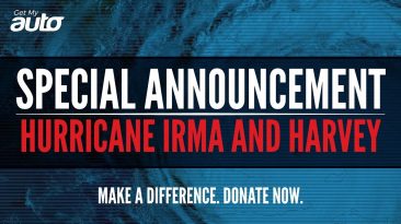 Making A Difference. Donate to assist Hurricane Harvey, Irma victims GetMyAuto